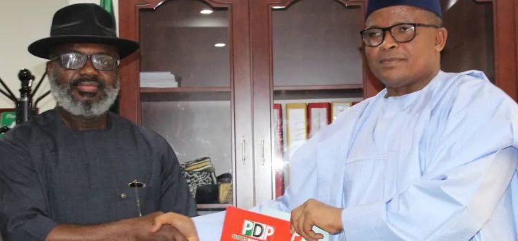 DR ANI WELLINGTON SUBMITS THE GOVERNORSHIP NOMINATION FORM AT PDP HEADQUARTERS, ABUJA