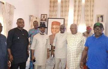 Courtesy visit to the PDP State Chairman, Rt Hon Aniekan Akpan.