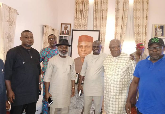 Courtesy visit to the PDP State Chairman, Rt Hon Aniekan Akpan.