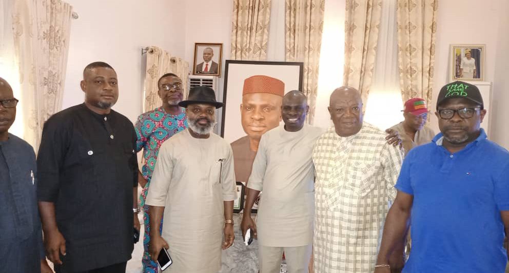 Courtesy visit to the PDP State Chairman, Rt Hon Aniekan Akpan.